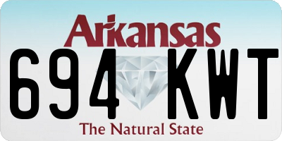 AR license plate 694KWT