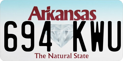AR license plate 694KWU