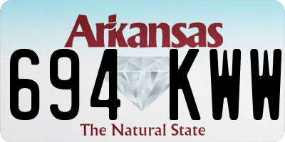 AR license plate 694KWW