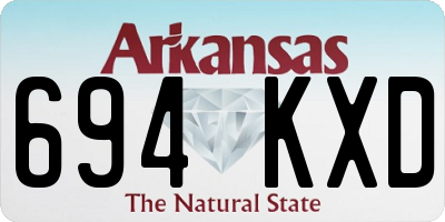 AR license plate 694KXD