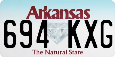 AR license plate 694KXG