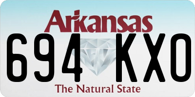 AR license plate 694KXO