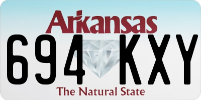 AR license plate 694KXY