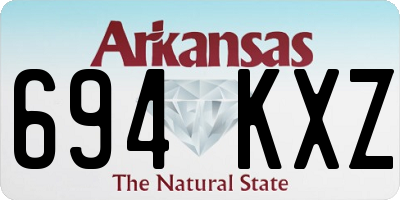 AR license plate 694KXZ