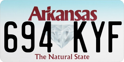 AR license plate 694KYF