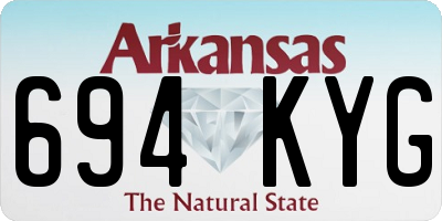 AR license plate 694KYG