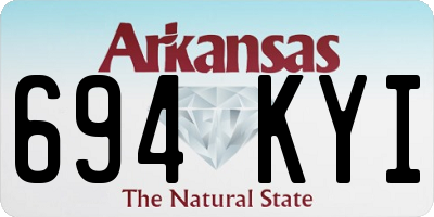 AR license plate 694KYI