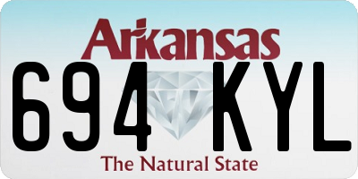 AR license plate 694KYL