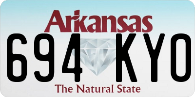 AR license plate 694KYO