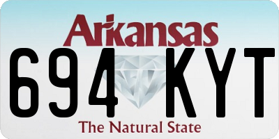 AR license plate 694KYT