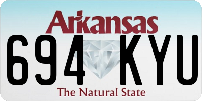 AR license plate 694KYU