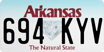 AR license plate 694KYV