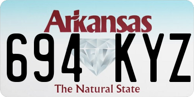 AR license plate 694KYZ