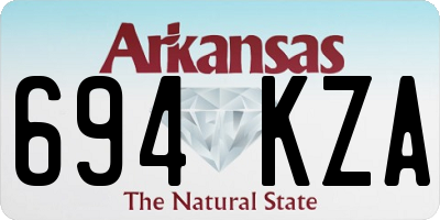 AR license plate 694KZA