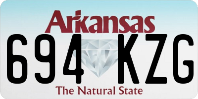 AR license plate 694KZG
