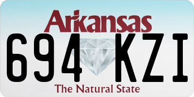 AR license plate 694KZI