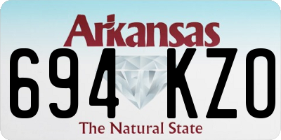 AR license plate 694KZO