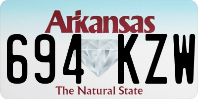 AR license plate 694KZW