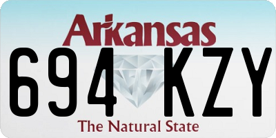 AR license plate 694KZY