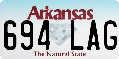 AR license plate 694LAG