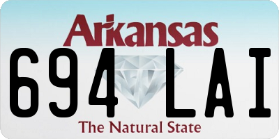 AR license plate 694LAI