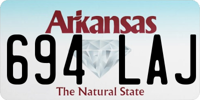 AR license plate 694LAJ