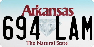 AR license plate 694LAM