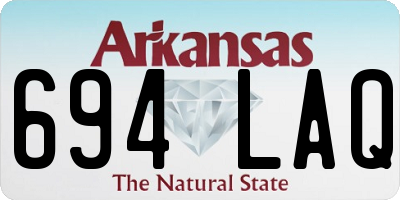 AR license plate 694LAQ
