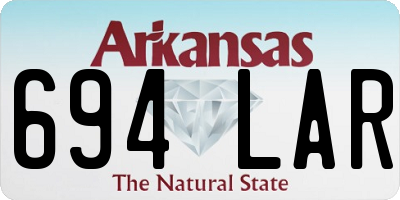 AR license plate 694LAR