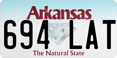 AR license plate 694LAT