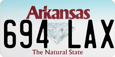 AR license plate 694LAX