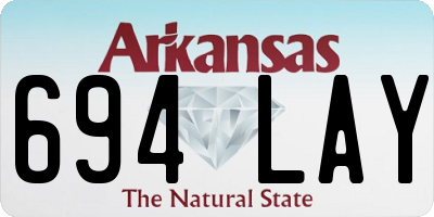 AR license plate 694LAY