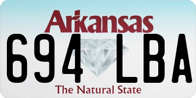 AR license plate 694LBA
