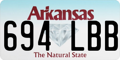AR license plate 694LBB