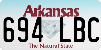 AR license plate 694LBC