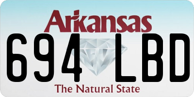 AR license plate 694LBD