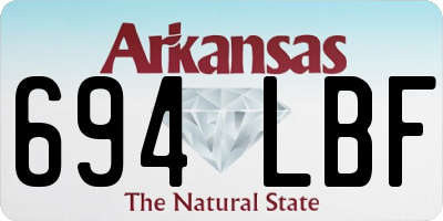 AR license plate 694LBF