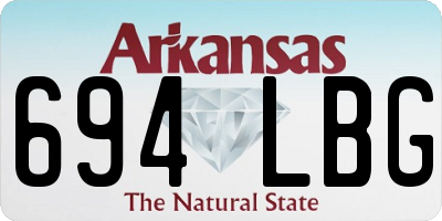 AR license plate 694LBG