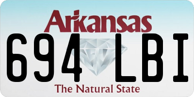 AR license plate 694LBI