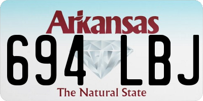 AR license plate 694LBJ