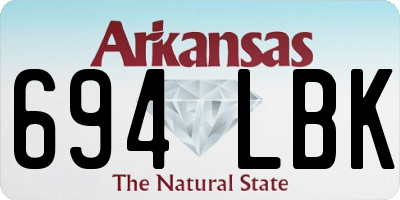 AR license plate 694LBK
