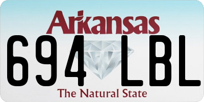 AR license plate 694LBL