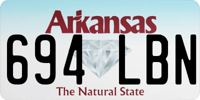 AR license plate 694LBN