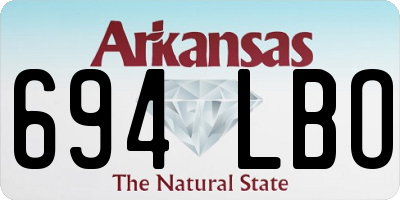 AR license plate 694LBO