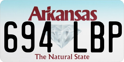 AR license plate 694LBP