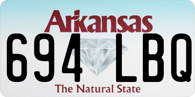 AR license plate 694LBQ