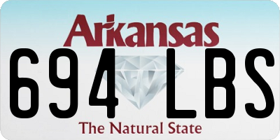 AR license plate 694LBS