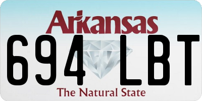 AR license plate 694LBT