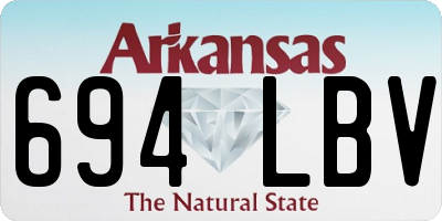 AR license plate 694LBV