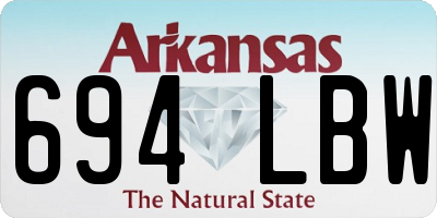 AR license plate 694LBW